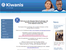 Tablet Screenshot of lagrange.kiwanisone.org