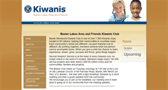 Desktop Screenshot of baxter-lakes.kiwanisone.org